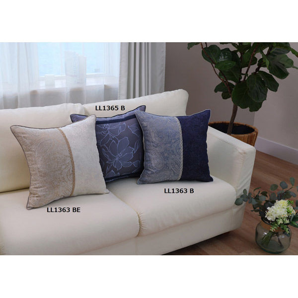 川島織物セルコン ペイズリー 背当クッションカバー 450×450mm