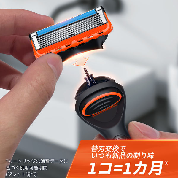ジレット（Gillette）髭剃り フュージョン 5+1 電動タイプ 極薄5枚刃