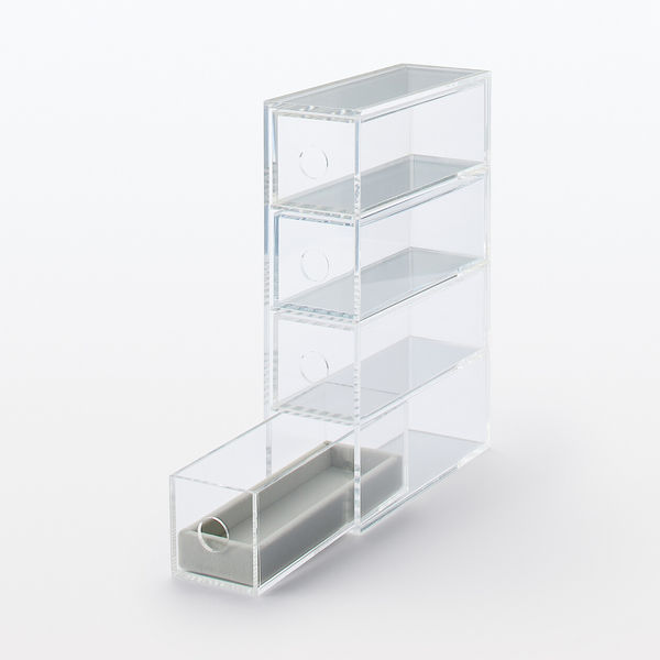 まとめ買いセット】無印良品 アクリルメガネ 小物ケース 約幅6.7×奥行