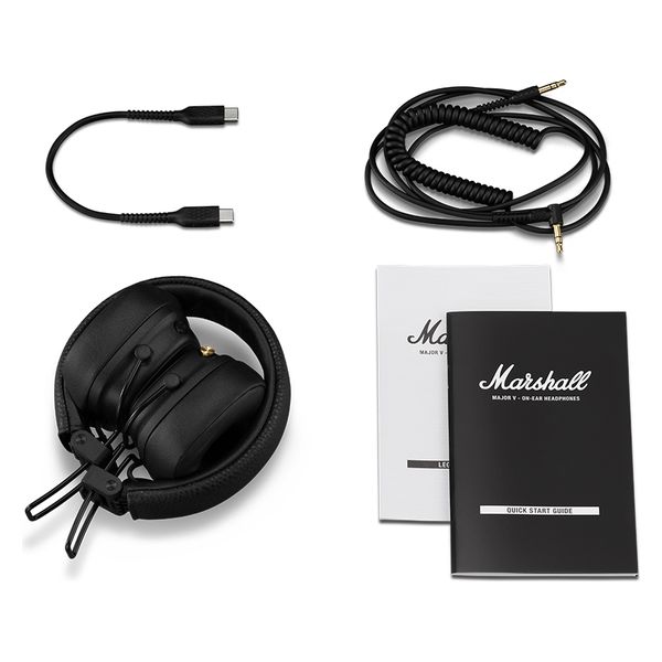 Marshall オンイヤーワイヤレスヘッドホン ブラック MAJOR5BLACK 1個