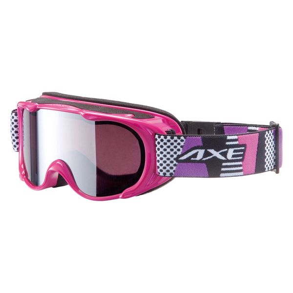 AXE（アックス） ジュニア スノーゴーグル UVカット AX270WMD ピンク 3