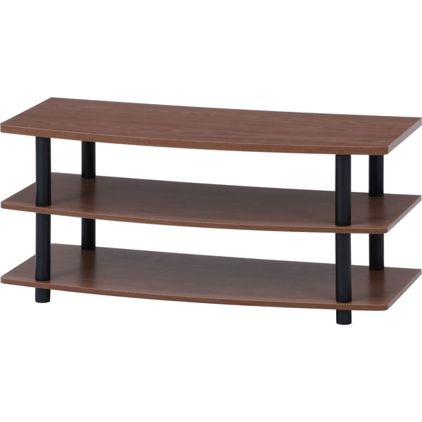 TVラック 90 BR ブラウン 幅900×奥行400×高さ404mm 97529 1台 不二貿易