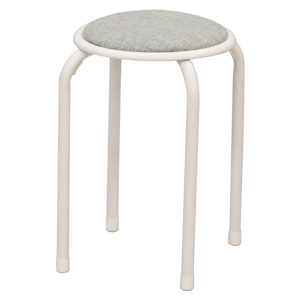 エイ・アイ・エス スタッキングスツール グレー AHSN-10 GY 1脚（直送