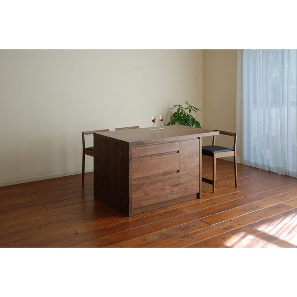 軒先渡し】 関家具 アイランドカウンター ミーア カウンター ブラウン