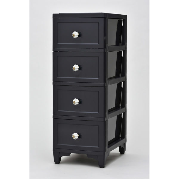 アイ・エル・シー ドレスチェンジチェスト 4段ブラック DPC-04BK 1個