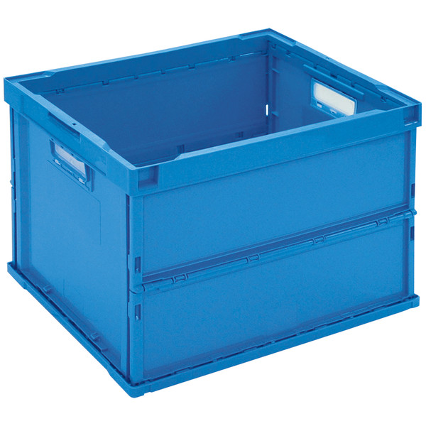 折りたたみコンテナ】 三甲 ペタンコO-60B ブルー 60L オールブルー 1