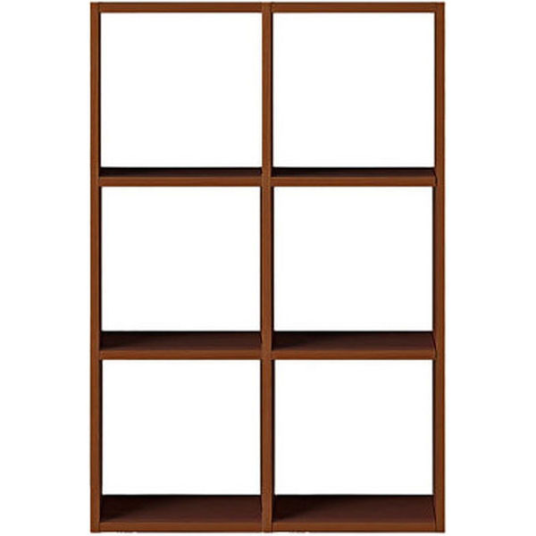 無印良品 スタッキングシェルフセット 3段×2列 ウォールナット材 幅82