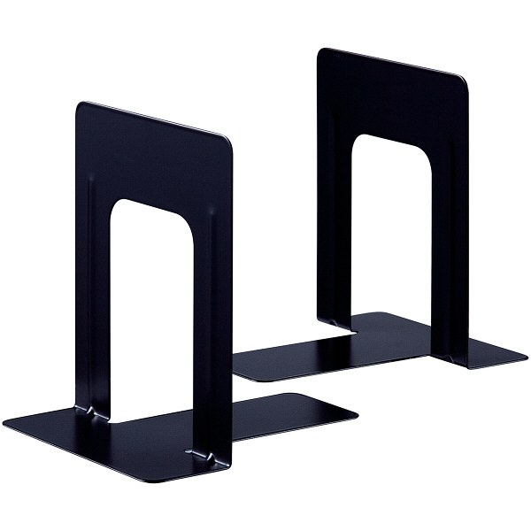 アスクル ブックエンド M ブラック 3組（6個） オリジナル - アスクル