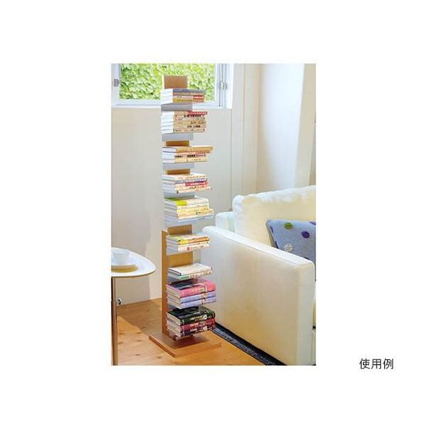 オークス ブックタワー ハイタイプ 29.5×29.5×144cm ナチュラル L52NA