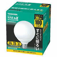 東芝ライテック ネオボールZ G25W形（電球100Wタイプ） EFG25EL20ZJ 1