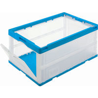 折りたたみコンテナ】 アスクル 「現場のチカラ」 50L長辺扉付き折り