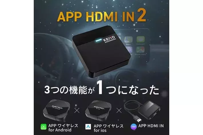 車載用エンタメデバイスの新定番、ついに誕生！KEIYO APPシリーズに新