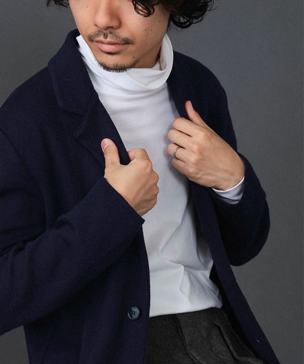 BEAMS F（ビームスF）Finjack / ウールナイロン ニットジャケット