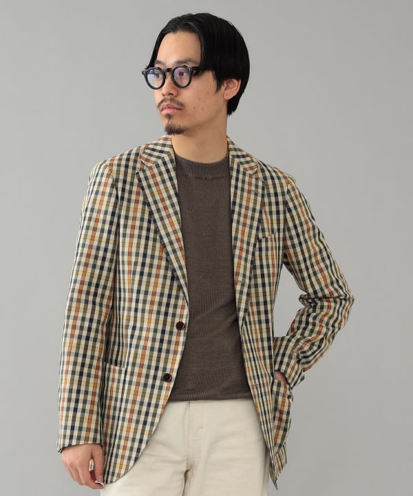 BEAMS F（ビームスF）EASY LUIGI ZANIERI チェック ジャケット