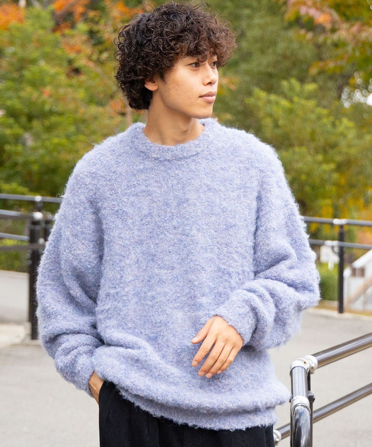 BEAMS HEART（ビームス ハート）シャギー メランジ クルーネック