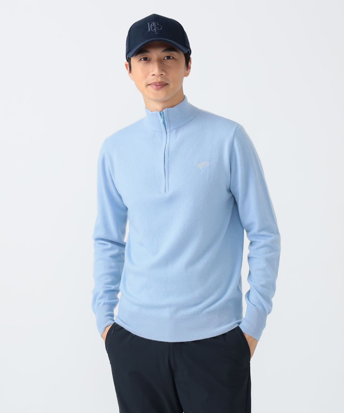 BEAMS GOLF（ビームス ゴルフ）PURPLE LABEL / ハーフジップ カシミヤ