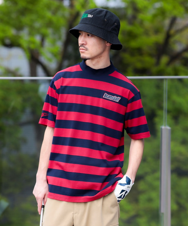 BEAMS GOLF（ビームス ゴルフ）〈MEN〉ORANGE LABEL / 鹿の子 ボーダー