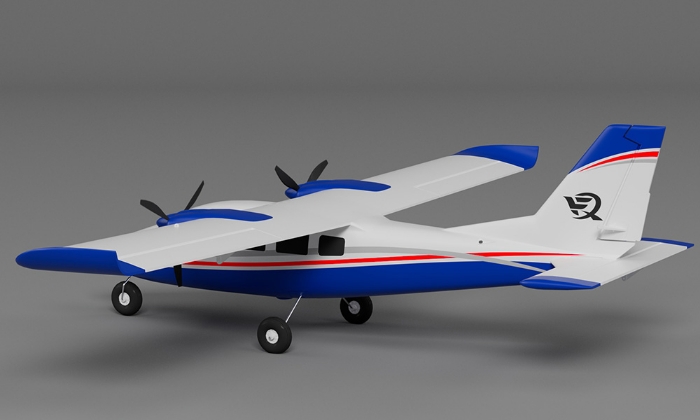 Banana Hobby - 4 CH XFly-Model Blue P68 850mm RC Trainer Airplane PNP