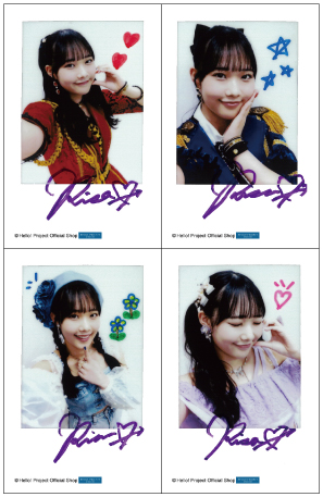 入江里咲(Juice=Juice)「Crimson×Azureチェキセット」 チェキサイズ 4