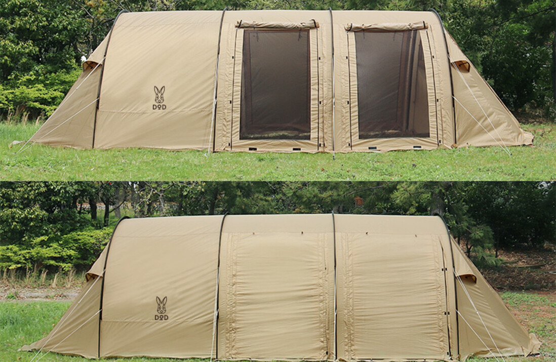 レンタル DOD カマボコテント2（タンカラー） |ANAキャンプ用品