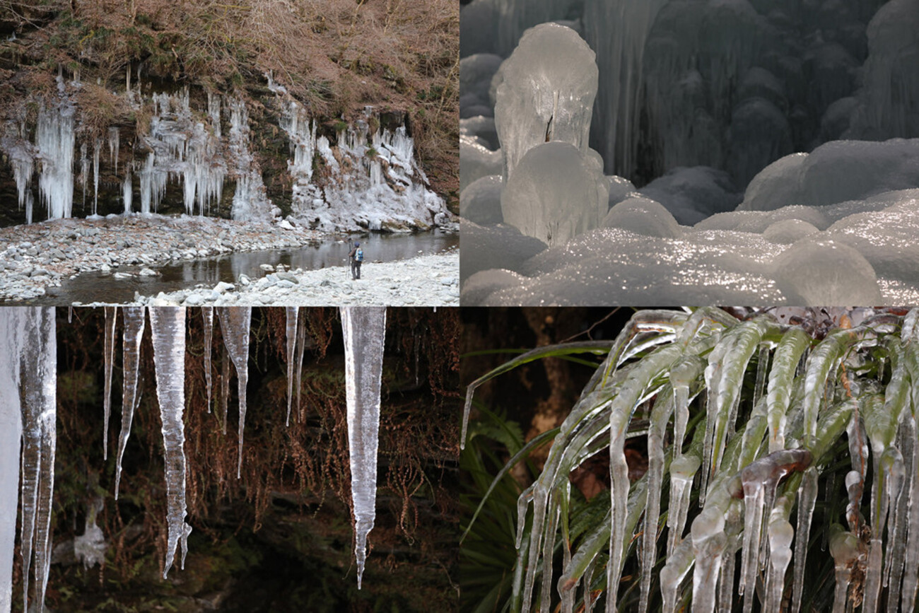 首都圏の冬の絶景。「三十槌の氷柱」と「あしがくぼの氷柱」で、天然と