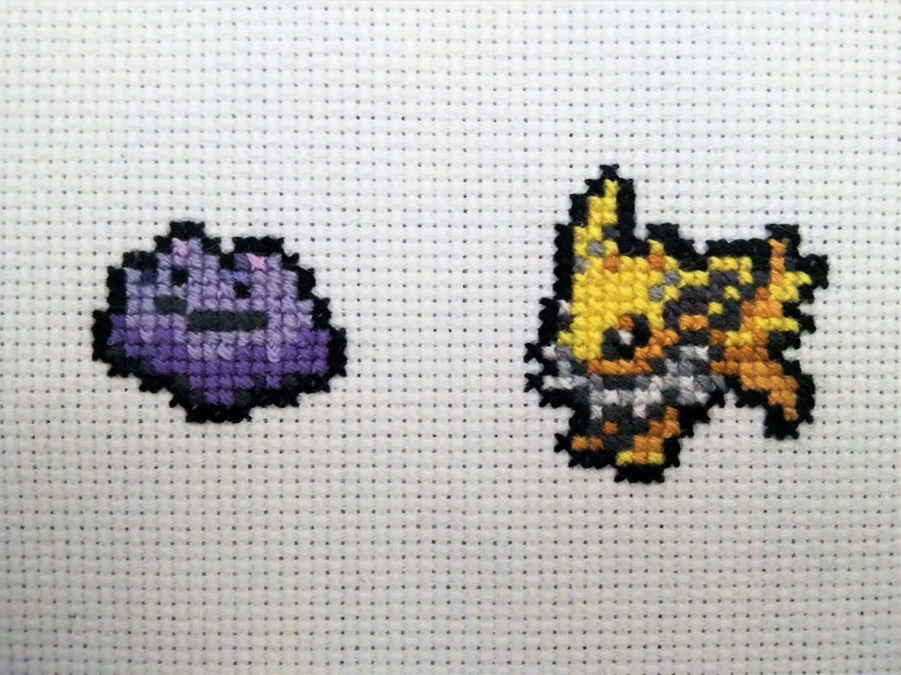 クロスステッチでポケモンを刺繍してみた③ - 照り焼きチキンの