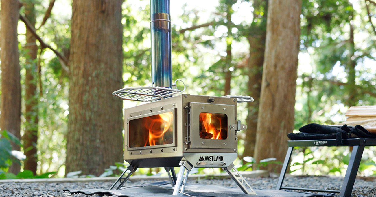 VASTLANDのステンレス薪ストーブ｜冬キャンプに最適なコンパクト薪