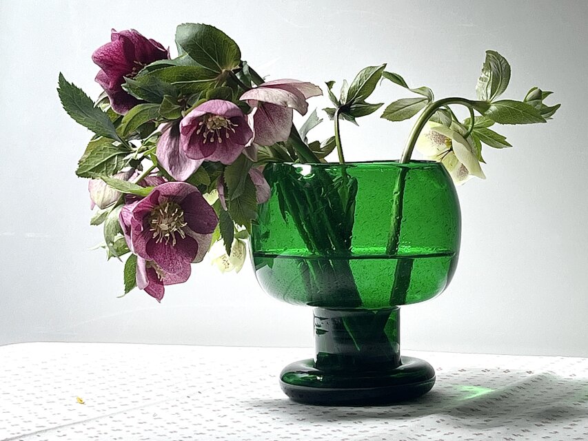 nuutajarvi】Sargasso/サルガッソ フラワーベース （グリーン