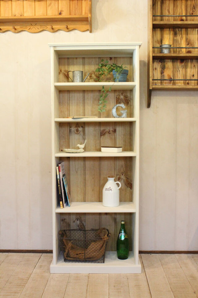 ホワイトシャビーオープンラック(L) | iichi 日々の暮らしを心地よく