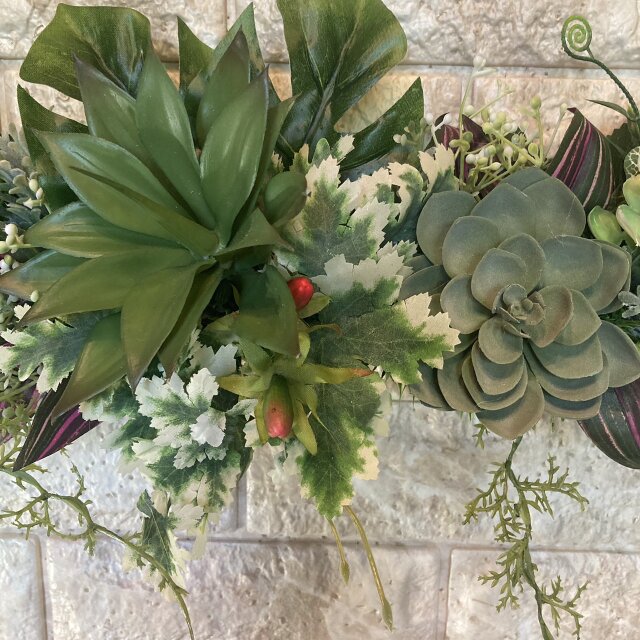 光触媒 人工観葉植物 ウォールグリーン フェイクグリーン 壁掛け855105