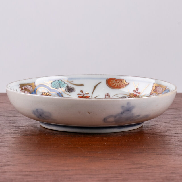古伊万里 染錦 鶉文四寸皿 明治時代 D75 | iichi 日々の暮らしを