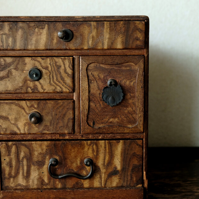 味のある引き出し棚◇裁縫箱。古民家 古道具 antiques・骨董 レトロ