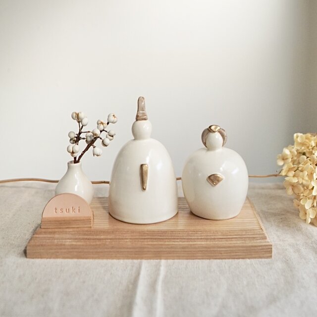 potteribina】ひな人形 陶器製雛人形 雛人形 お雛様 おひなさま