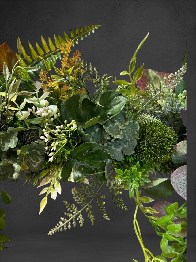 光触媒 人工観葉植物 ウォールグリーン フェイクグリーン 壁掛け40540