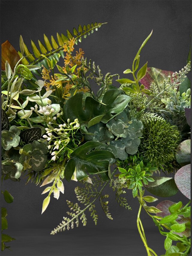 光触媒 人工観葉植物 ウォールグリーン フェイクグリーン 壁掛け40540