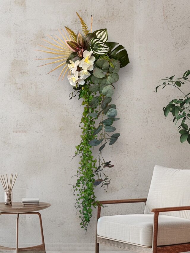 光触媒 人工観葉植物 ウォールグリーン フェイクグリーン 壁掛け麻