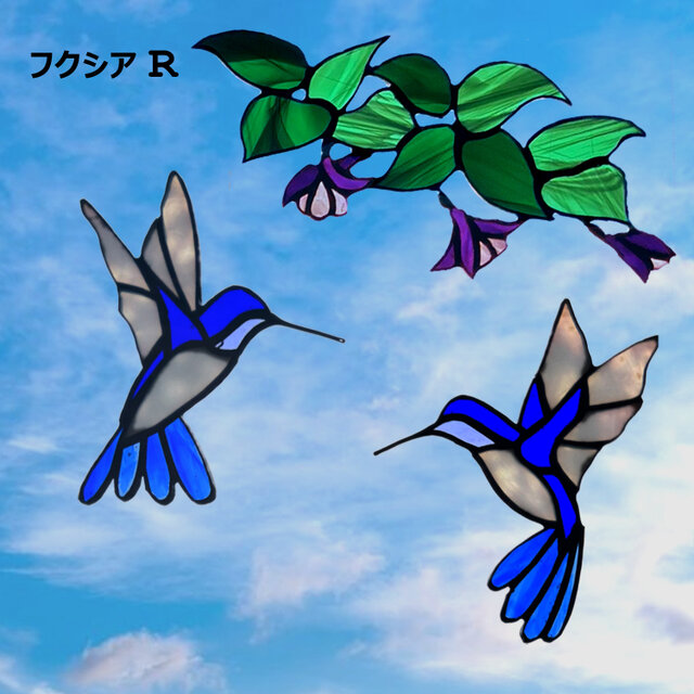 ステンドグラス サンキャッチャー『フクシア』 | iichi 日々の暮らしを