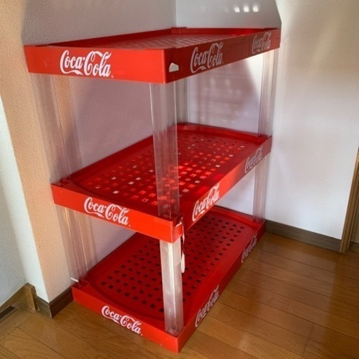 貴重！コカ・コーラ コカコーラ 棚 3段ラック プラスチック製 店舗