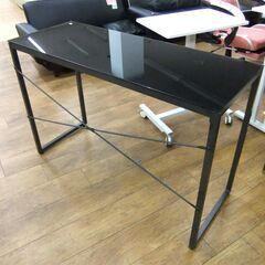 スリムデスク 幅120cm ガラス天板 PCデスク ニトリ 机 ブレース120FT