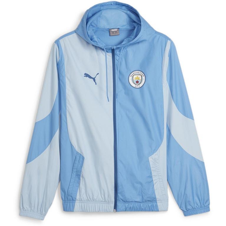 Puma Manchester City Pre-Match Woven Jacket Adults | Sports Direct