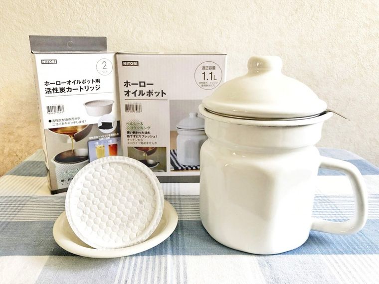 おしゃれで便利！ニトリ「ホーローオイルポット」が本当にお値段以上