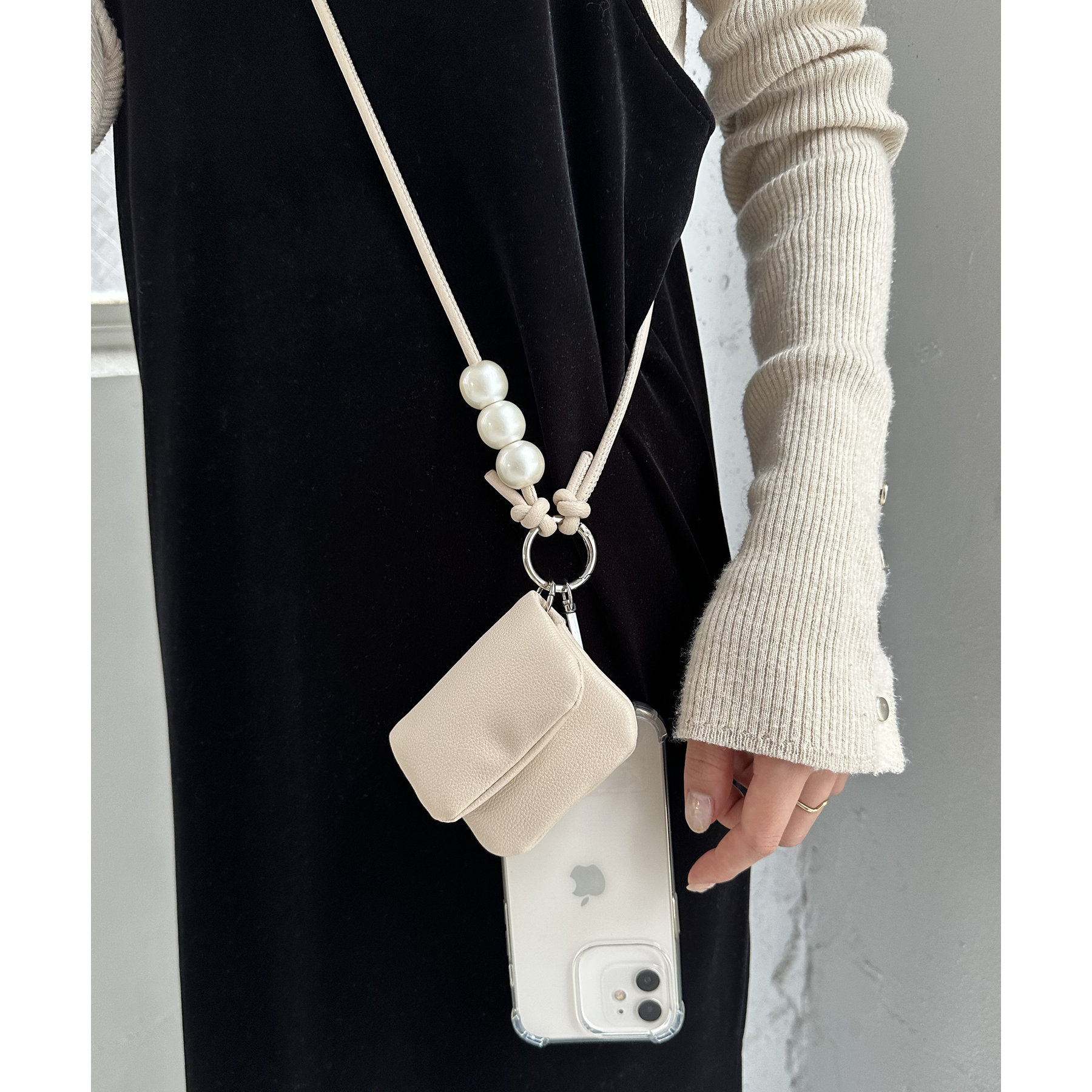 6WAY】BIGパール付きスマホストラップ | ファッション通販サイト NUGU