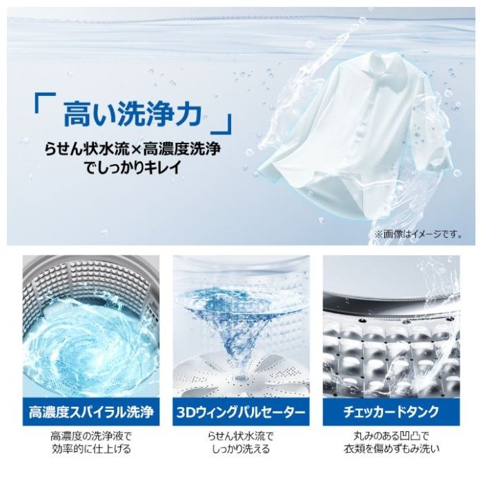 Haier(ハイアール) 全自動洗濯機5.5kg JW-HS55C(W)の通販｜全自動洗濯