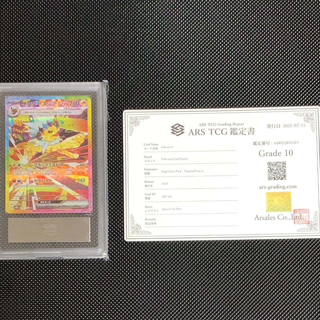 ARS10】サンダースex SAR [SV8a 209/187](ハイクラスパック「テラス