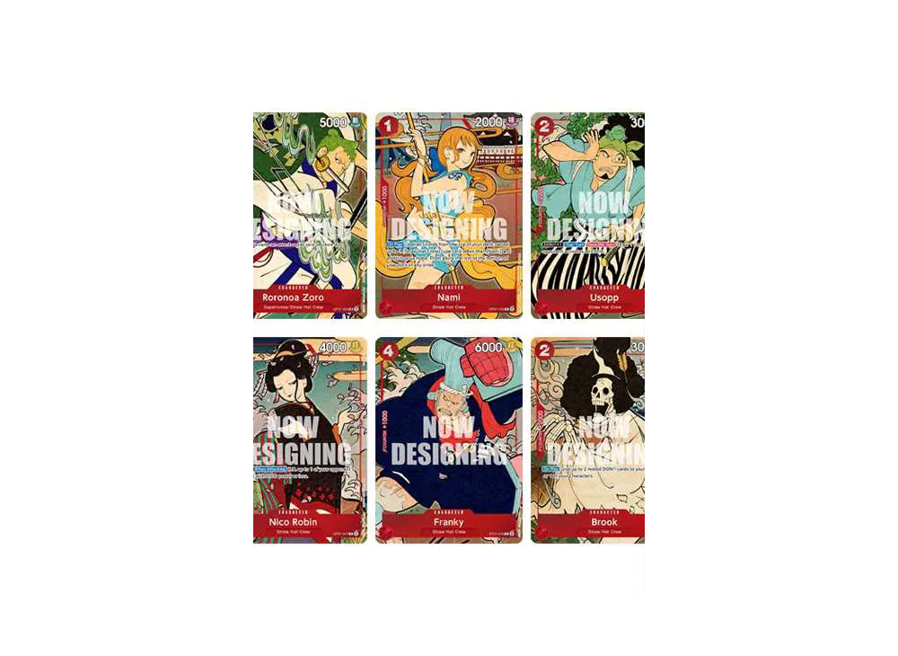 麦わらの一味 : 浮世絵【英語版】(ワンピースカードゲーム「1st