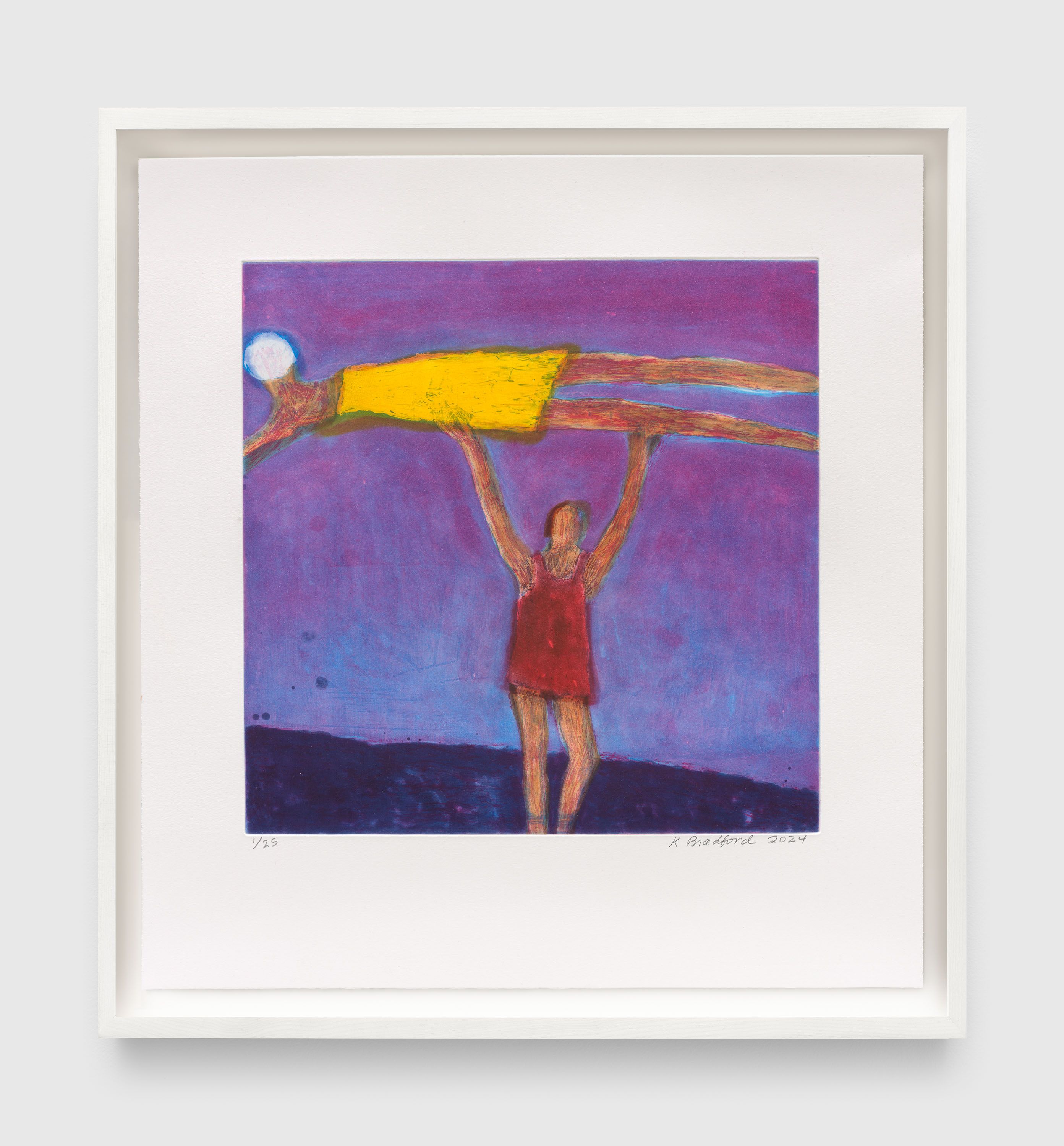 Katherine Bradford: Woman Holding Woman, 2024 | David Zwirner