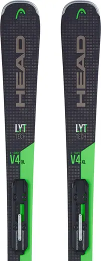 Head V-Shape V4 XL LYT Carving Skis + PR 11 GW Bindings - Alpine