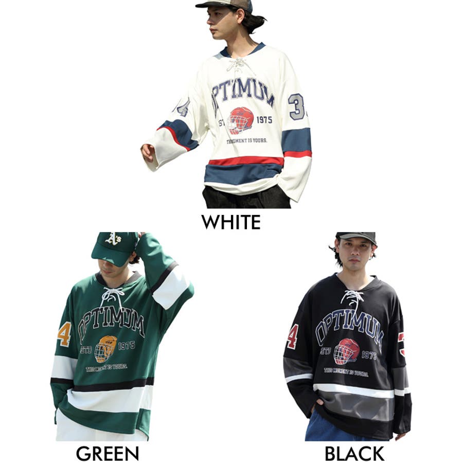 ホッケーシャツ メンズ 長袖シャツ[品番：EH000005862]｜8（eight