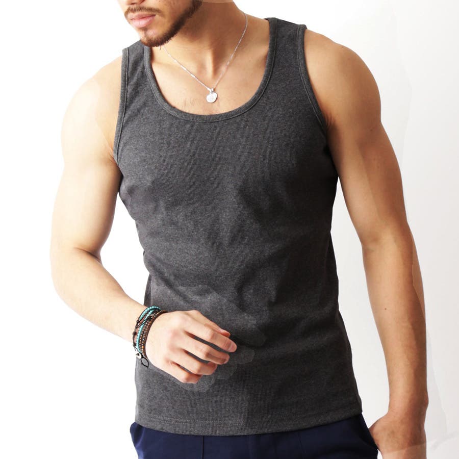 タンクトップ メンズ ノースリーブ[品番：RQ000002268]｜ARCADE