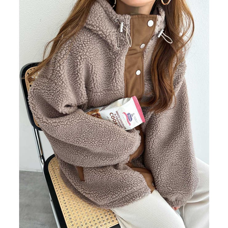 シープ ボア ブルゾン[品番：AZ000004476]｜andme（アンドミー）の